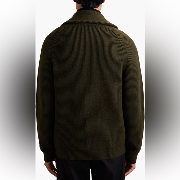 REISS-Cannon Ribbed Cardigan -Navy - Picture 2 of 11